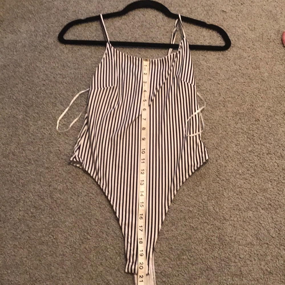 Striped bodysuit